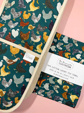 Load image into Gallery viewer, Chicken Oven Glove &amp; Tea Towel Set
