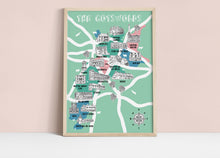 Load image into Gallery viewer, Cotswolds Illustrated Map
