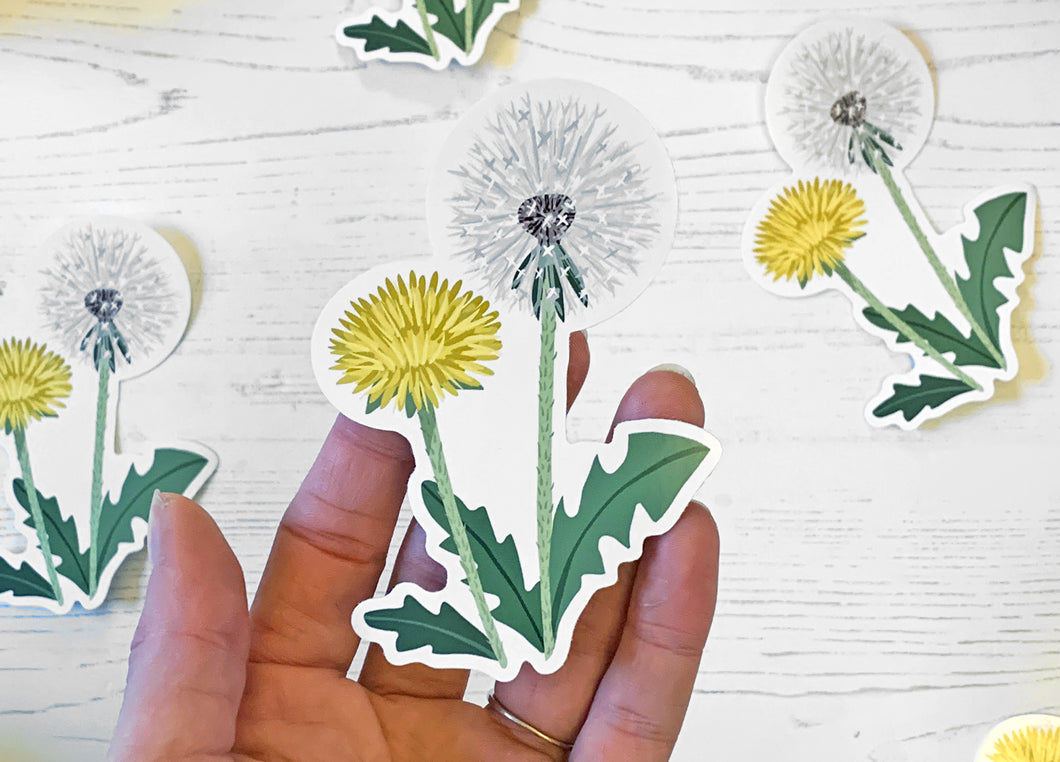 Large Dandelion Vinyl Sticker