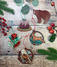 Load image into Gallery viewer, Owl Christmas Tree Decoration
