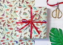 Load image into Gallery viewer, Dinosaur Wrapping Paper
