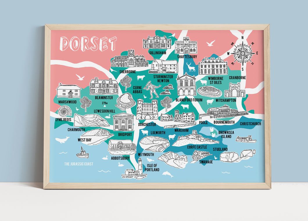 Dorset Illustrated Map