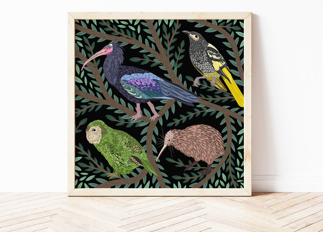 Endangered Birds Print