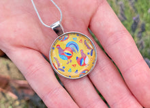 Load image into Gallery viewer, Folk Chicken Pendant Necklace
