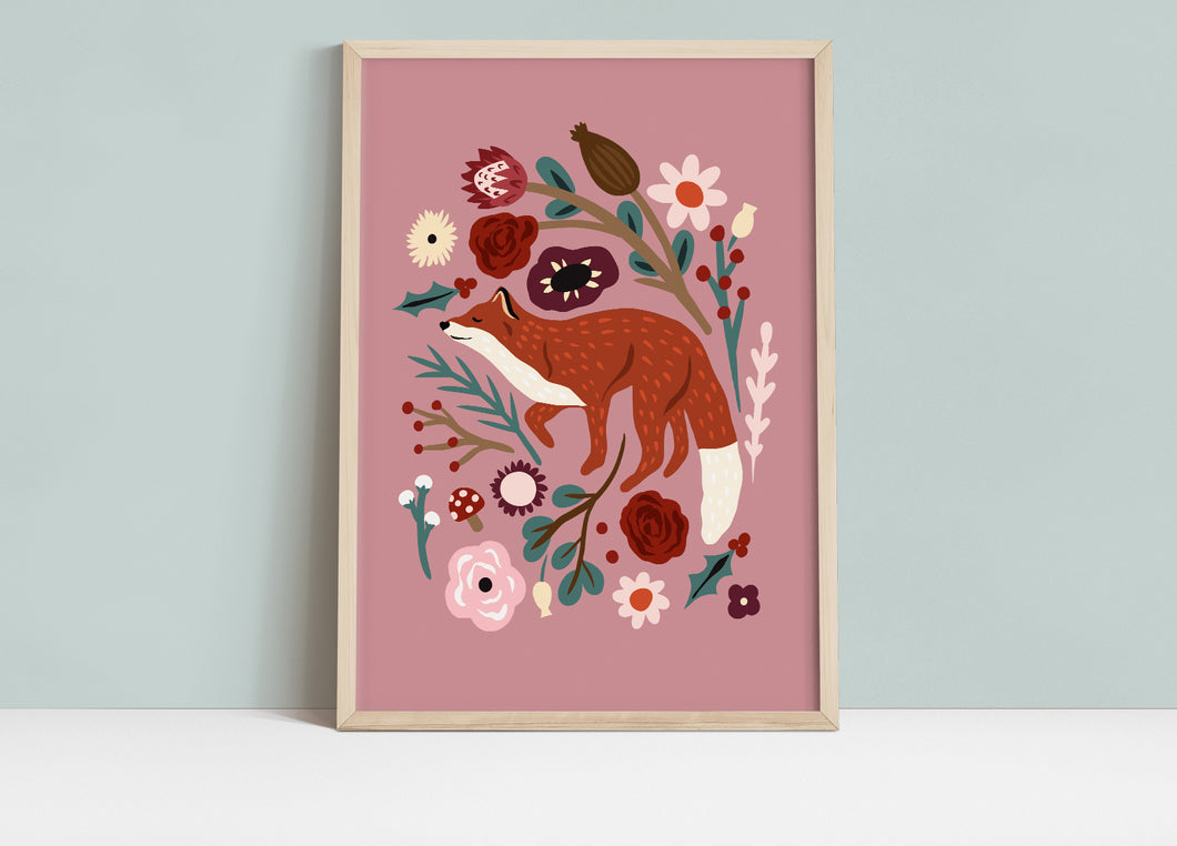 The Fox & Thistles Print