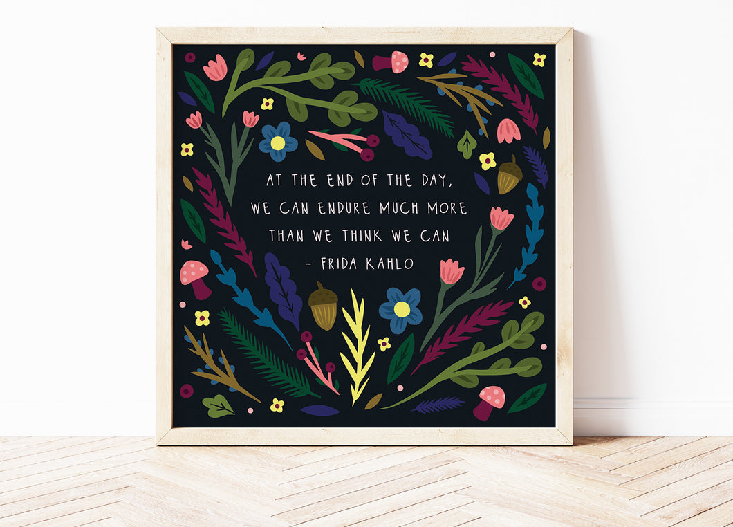 Frida Kahlo Quote Print