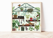 Load image into Gallery viewer, Gardener&#39;s Greenhouse Print
