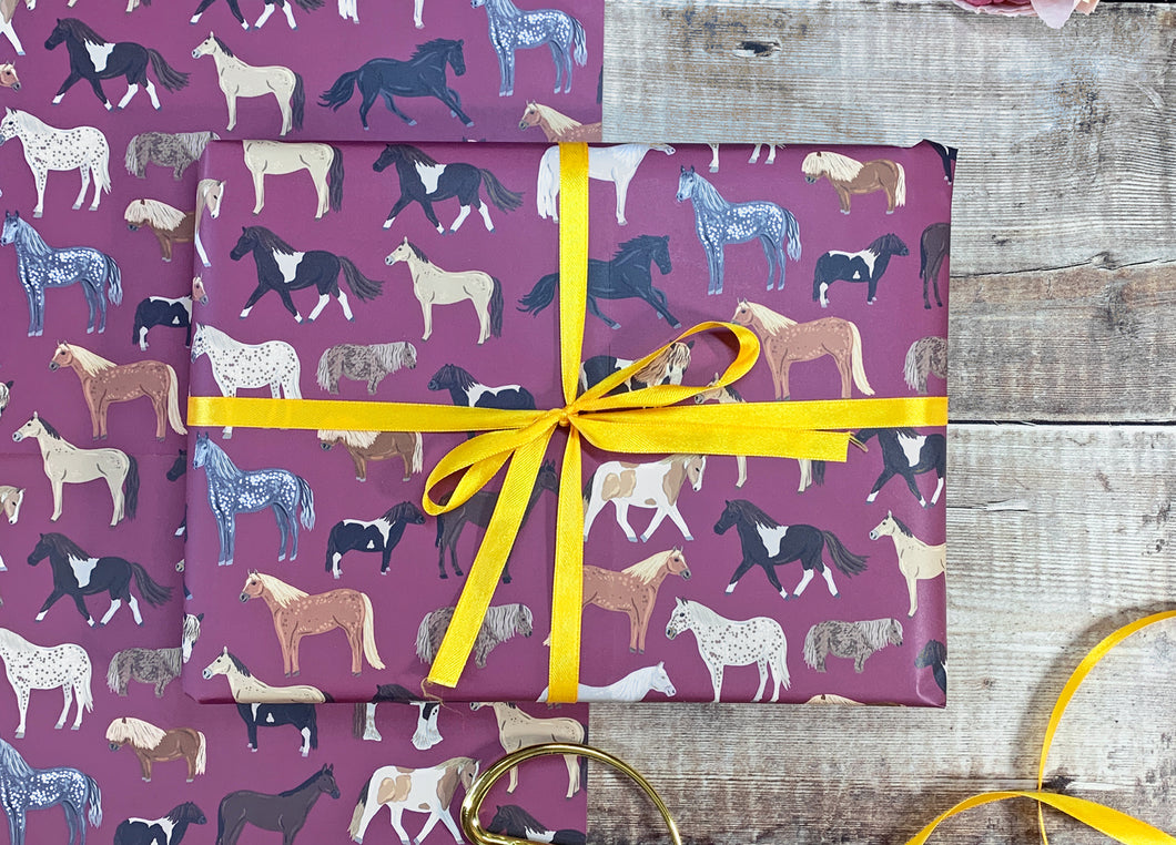 Horses & Ponies Wrapping Paper