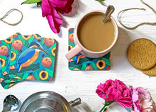 Load image into Gallery viewer, Kingfisher and Peaches Coaster
