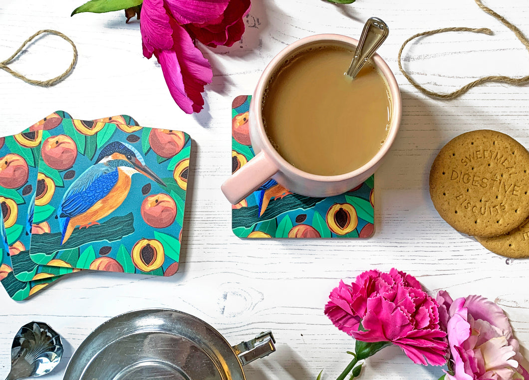 Kingfisher and Peaches Coaster