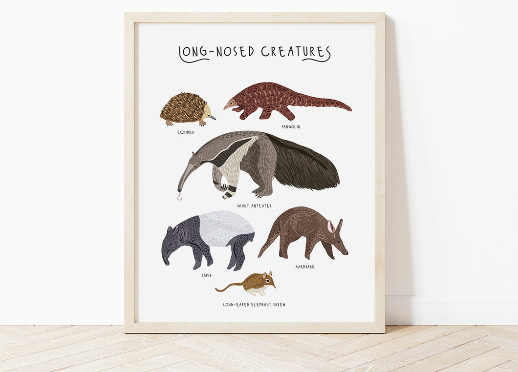 Long-nosed Creatures Print