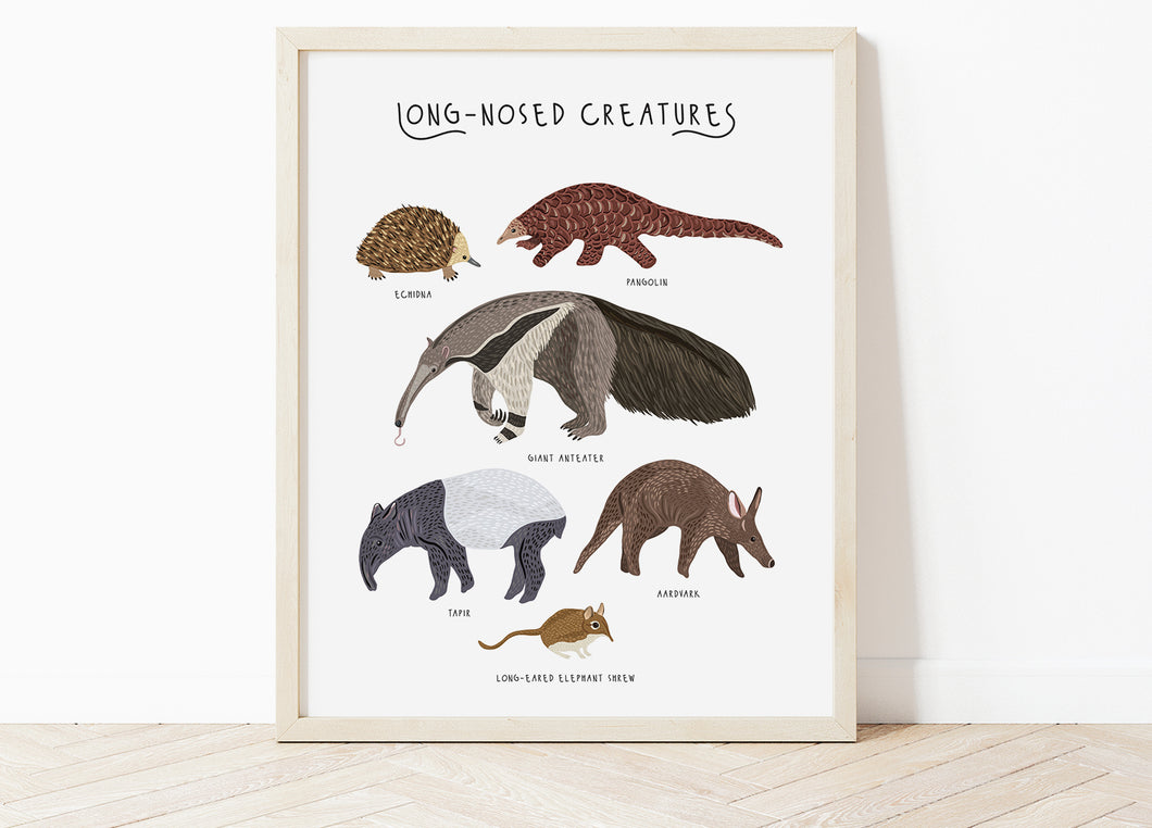 Long-nosed Creatures Print