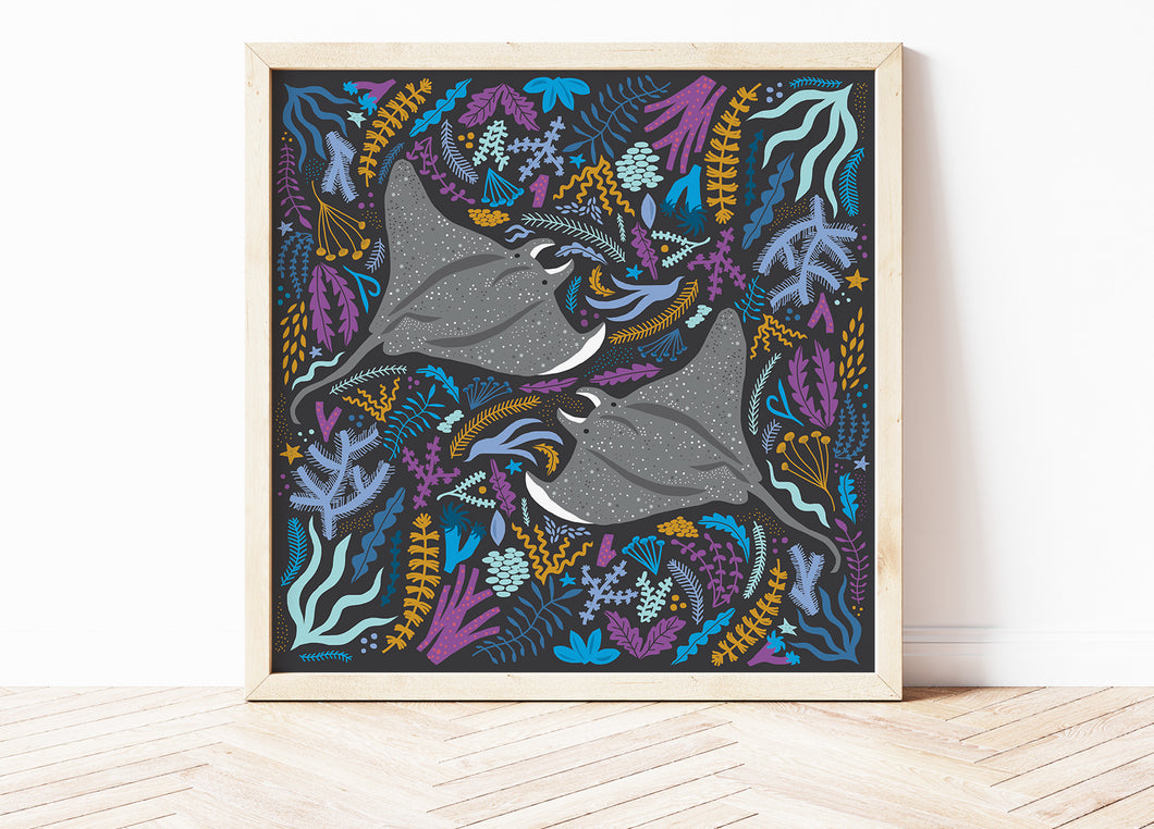 Manta Ray Print