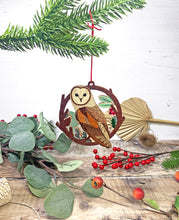 Load image into Gallery viewer, Owl Christmas Tree Decoration
