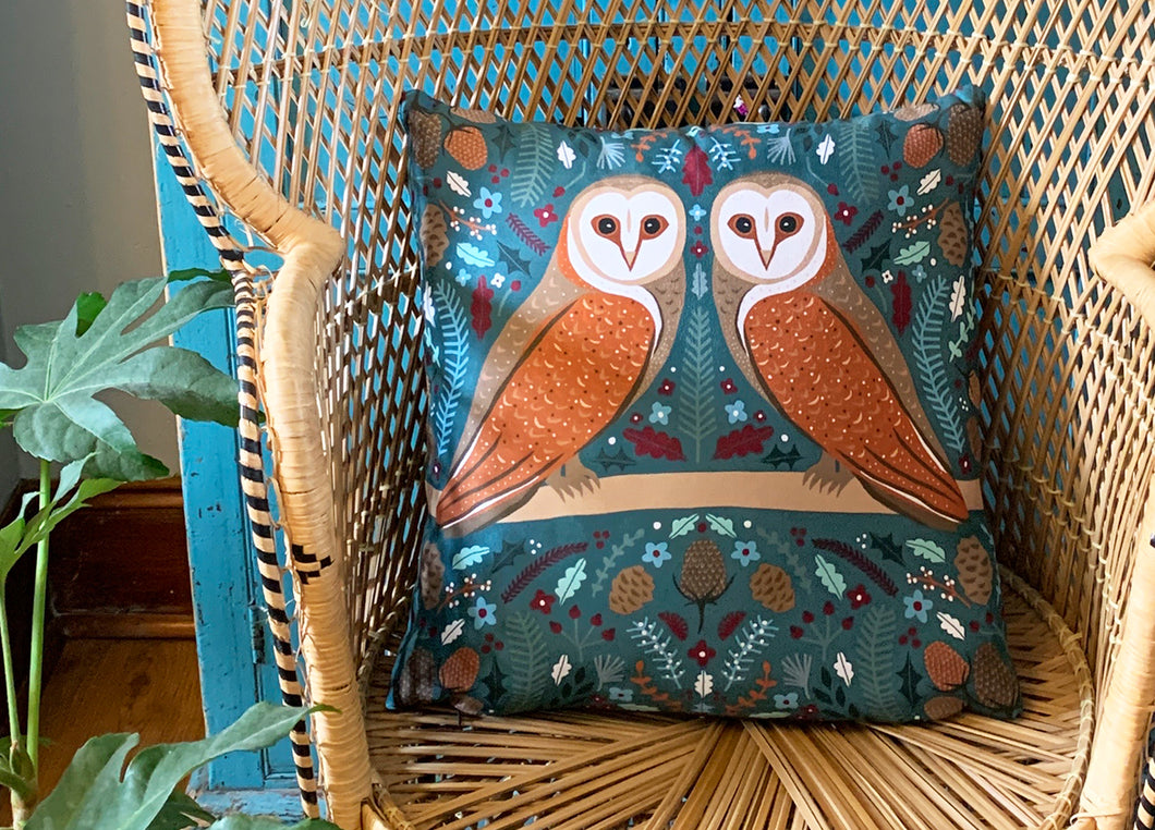 Folk Owl Cushion