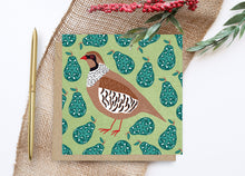 Load image into Gallery viewer, Partridge in a Pear Tree Christmas Card
