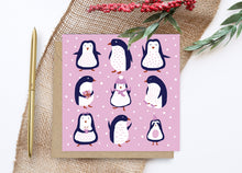 Load image into Gallery viewer, Penguin Christmas Card
