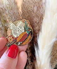 Load image into Gallery viewer, Pheasant &amp; The Foliage Enamel Pin
