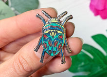 Load image into Gallery viewer, Beetle Enamel Pin
