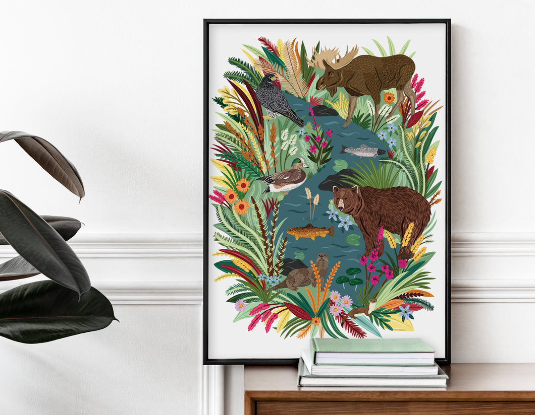 River Habitat Print