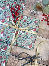 Load image into Gallery viewer, Robin Christmas Wrapping Paper
