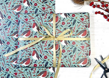 Load image into Gallery viewer, Robin Christmas Wrapping Paper
