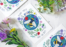 Load image into Gallery viewer, Plant These Save the Bees Postcard
