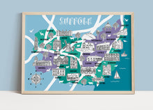 Load image into Gallery viewer, Suffolk Illustrated Map
