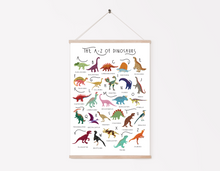 Load image into Gallery viewer, A-Z of Dinosaurs Poster
