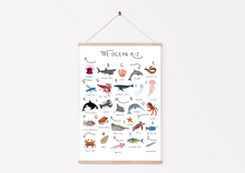 Load image into Gallery viewer, A-Z Ocean Poster
