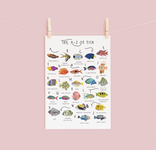 Load image into Gallery viewer, A-Z of Fish Poster
