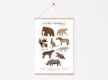 Load image into Gallery viewer, Extinct Mammals Print
