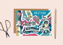 Load image into Gallery viewer, Map of Bristol Card

