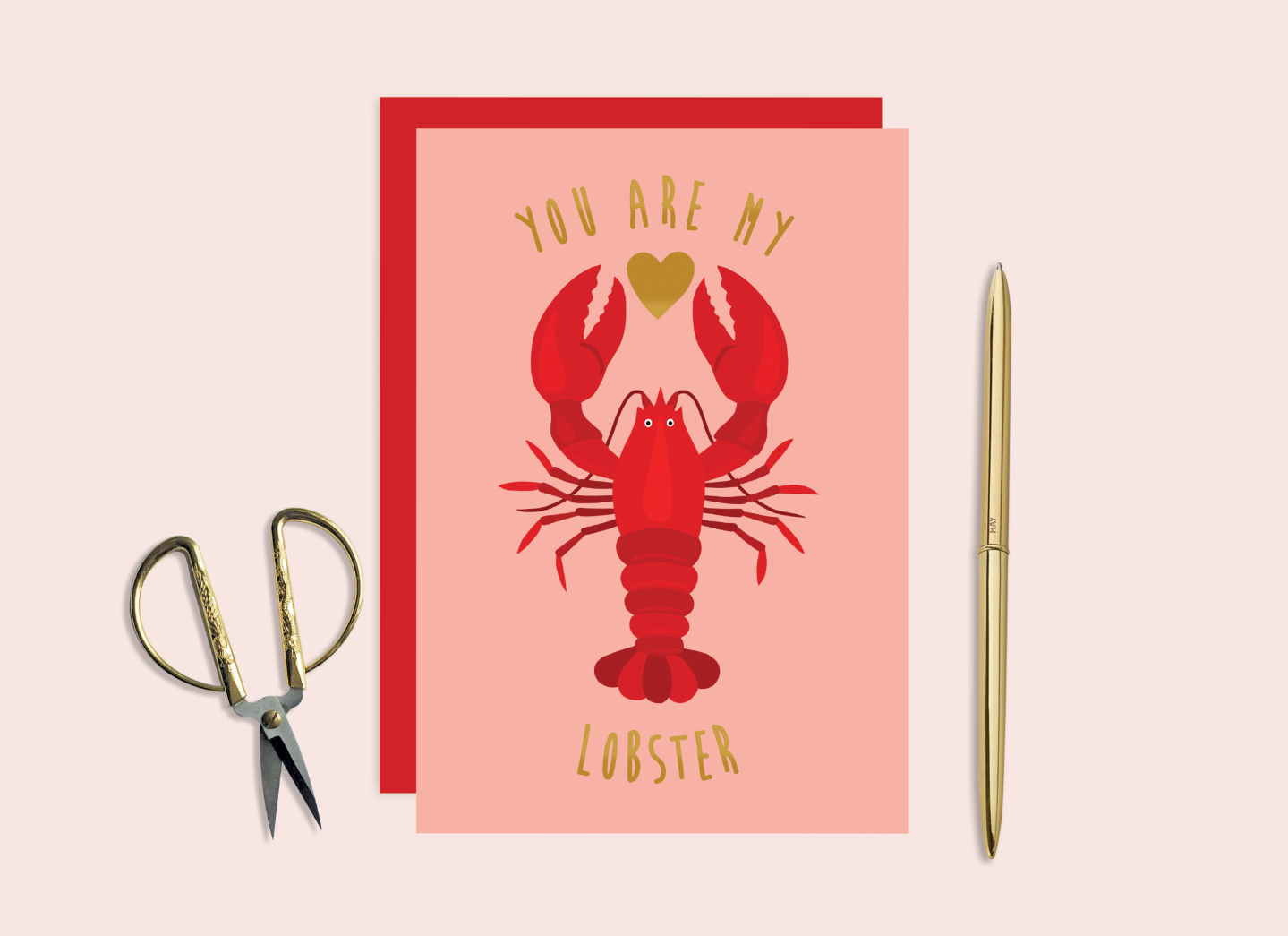 You're My Lobster / Friends Theme Card / Tarjeta De San Valentín / Love / Lobster / Girlfriend / Boyfriend / Friend Greeting Card - España