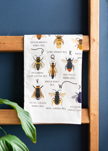 Load image into Gallery viewer, A-Z of Bees Tea Towel
