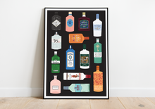 Load image into Gallery viewer, Gin Bottles Print
