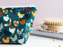 Load image into Gallery viewer, Chicken Print Cosmetic Bag
