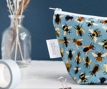 Load image into Gallery viewer, Bumble Bee Print Cosmetic Bag
