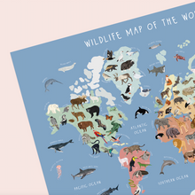 Load image into Gallery viewer, Wildlife Map of The World
