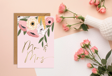 Load image into Gallery viewer, Mr &amp; Mrs Wedding Card
