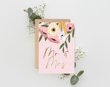 Load image into Gallery viewer, Mr &amp; Mrs Wedding Card
