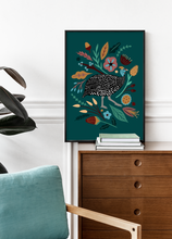Load image into Gallery viewer, The Guinea Fowl &amp; the Flowers Print
