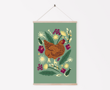 Load image into Gallery viewer, The Chicken &amp; The Dandelions Print
