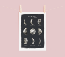 Load image into Gallery viewer, Moon Phases Print
