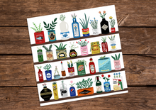 Load image into Gallery viewer, Kitchen food Packaging &amp; Plants Print
