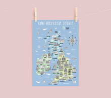 Load image into Gallery viewer, British Isles Illustrated Map
