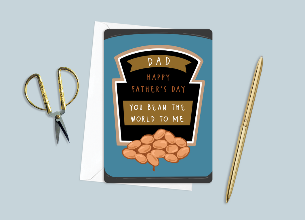 You Bean The World to me Father's Day Card