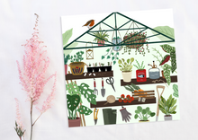 Load image into Gallery viewer, Gardener&#39;s Greenhouse Print
