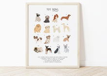 Load image into Gallery viewer, Toy Dog Breeds Print
