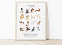 Load image into Gallery viewer, Toy Dog Breeds Print
